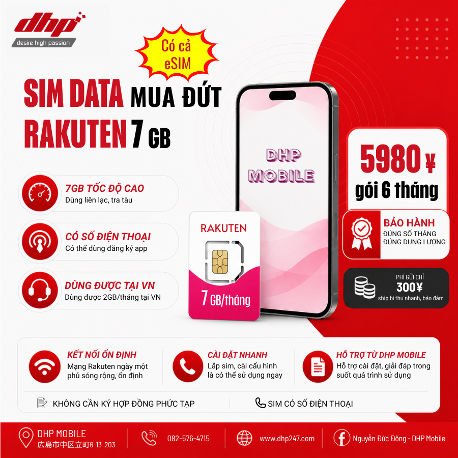 Rakuten 7gb_6 tháng