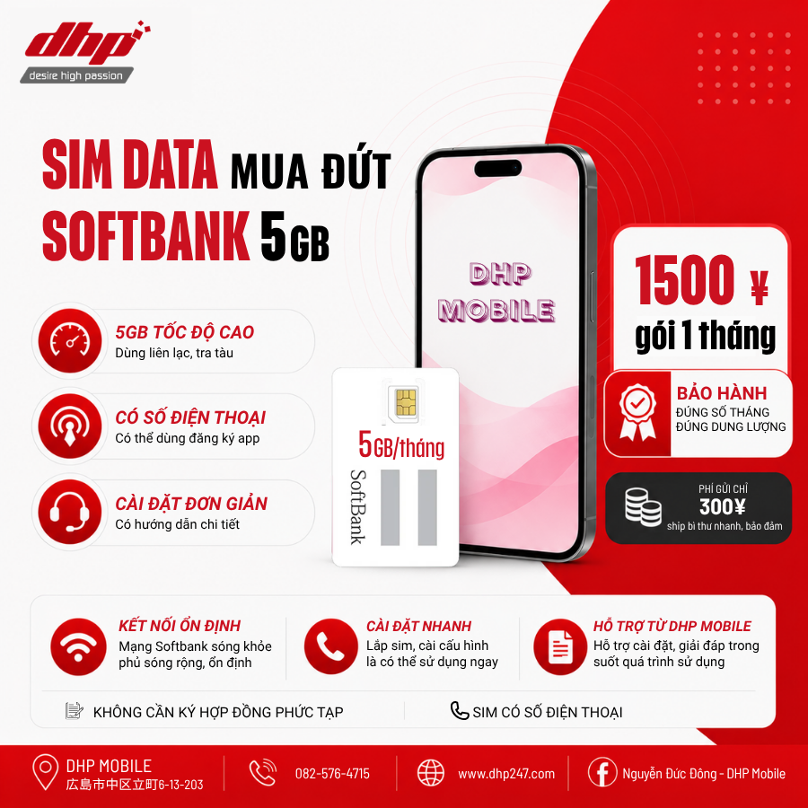 Softbank 5gb_1 tháng